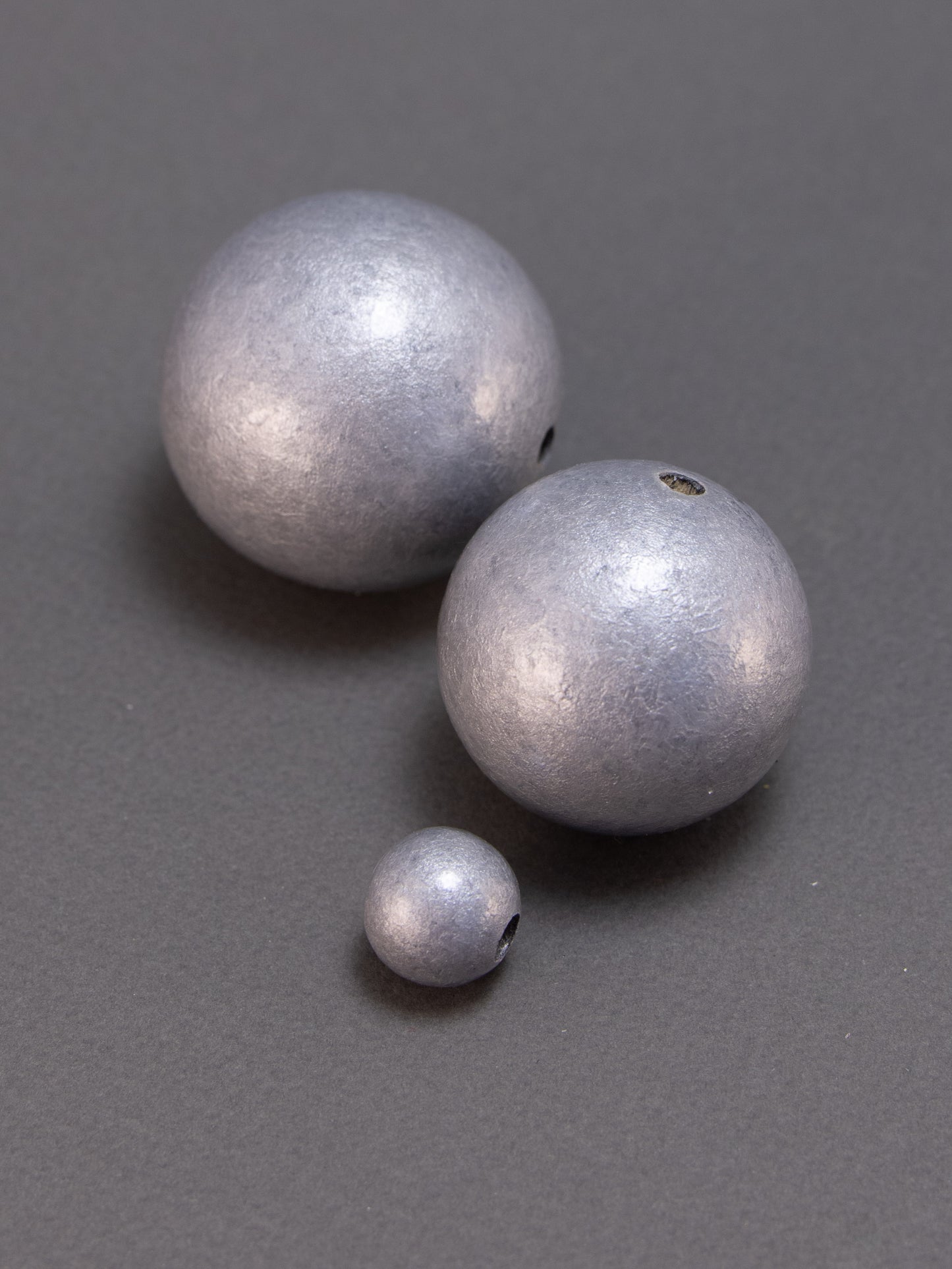 Silver Wooden Bead