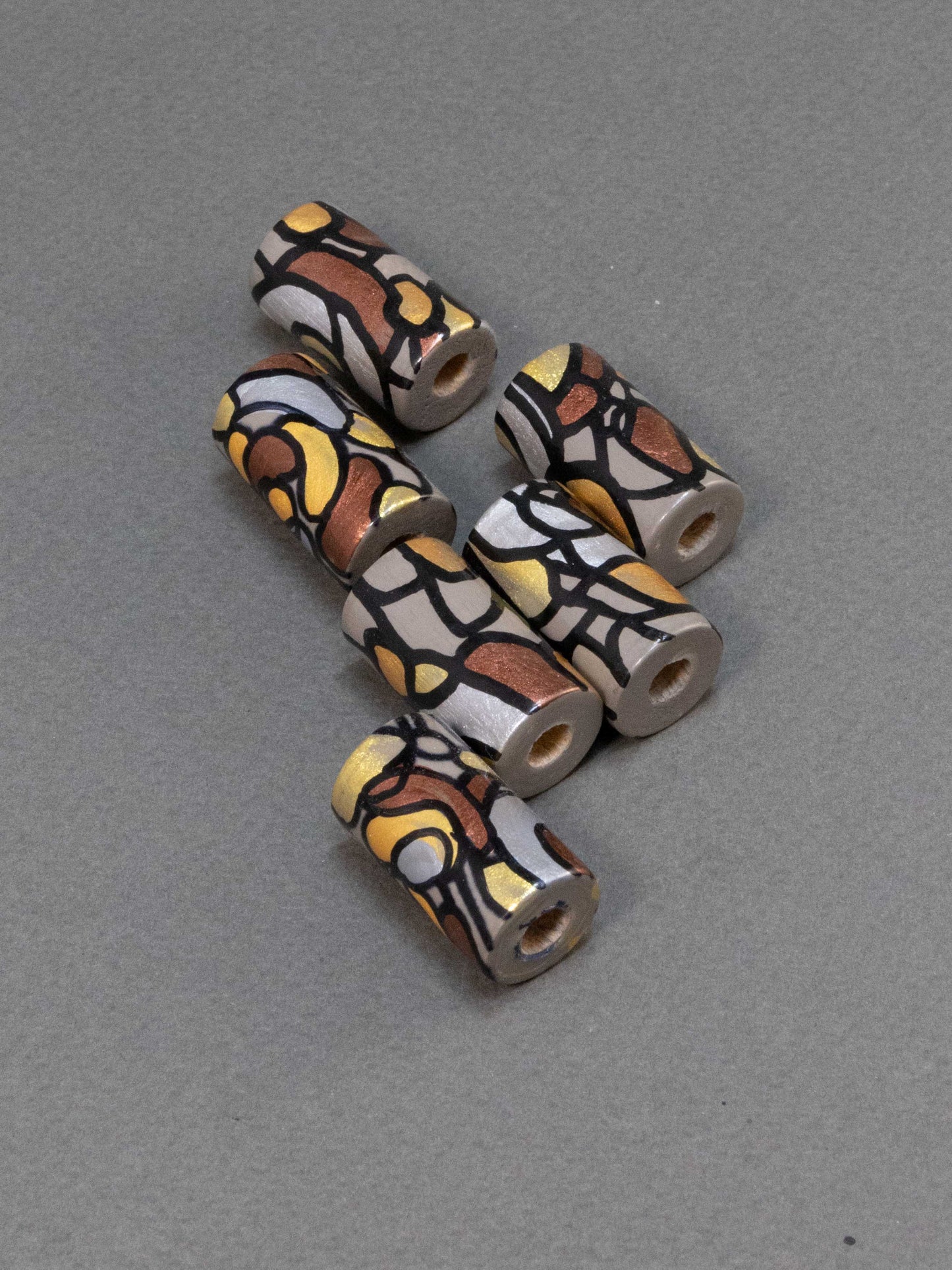 Vienna Wooden Bead in Cylinder Shape