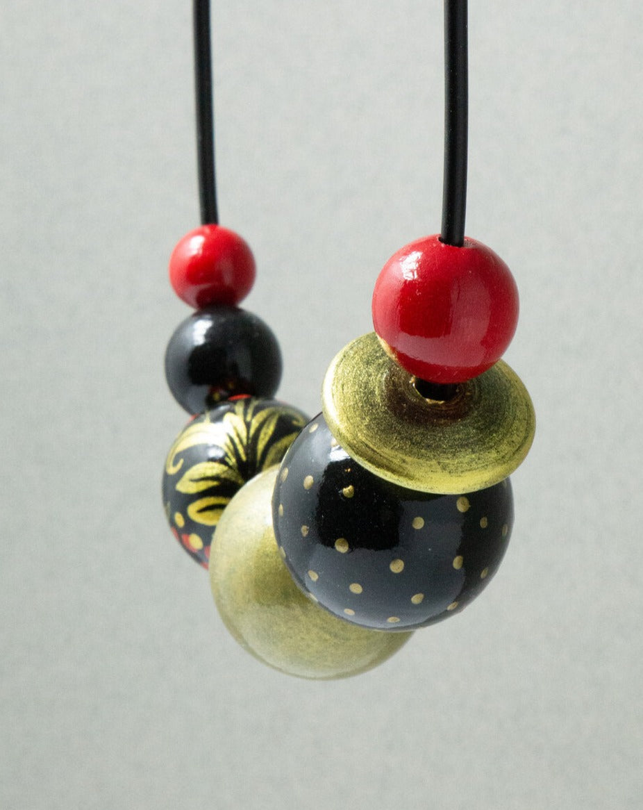 Collana di perline di legno di viburno Vero