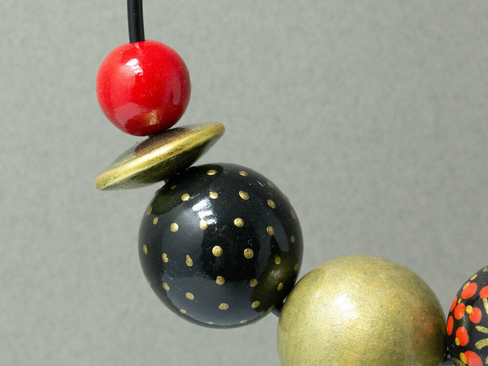 Collana di perline di legno di viburno Vero