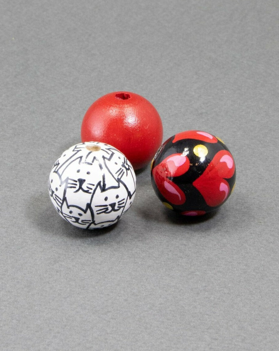 Cat Lovers Wooden Beads Set