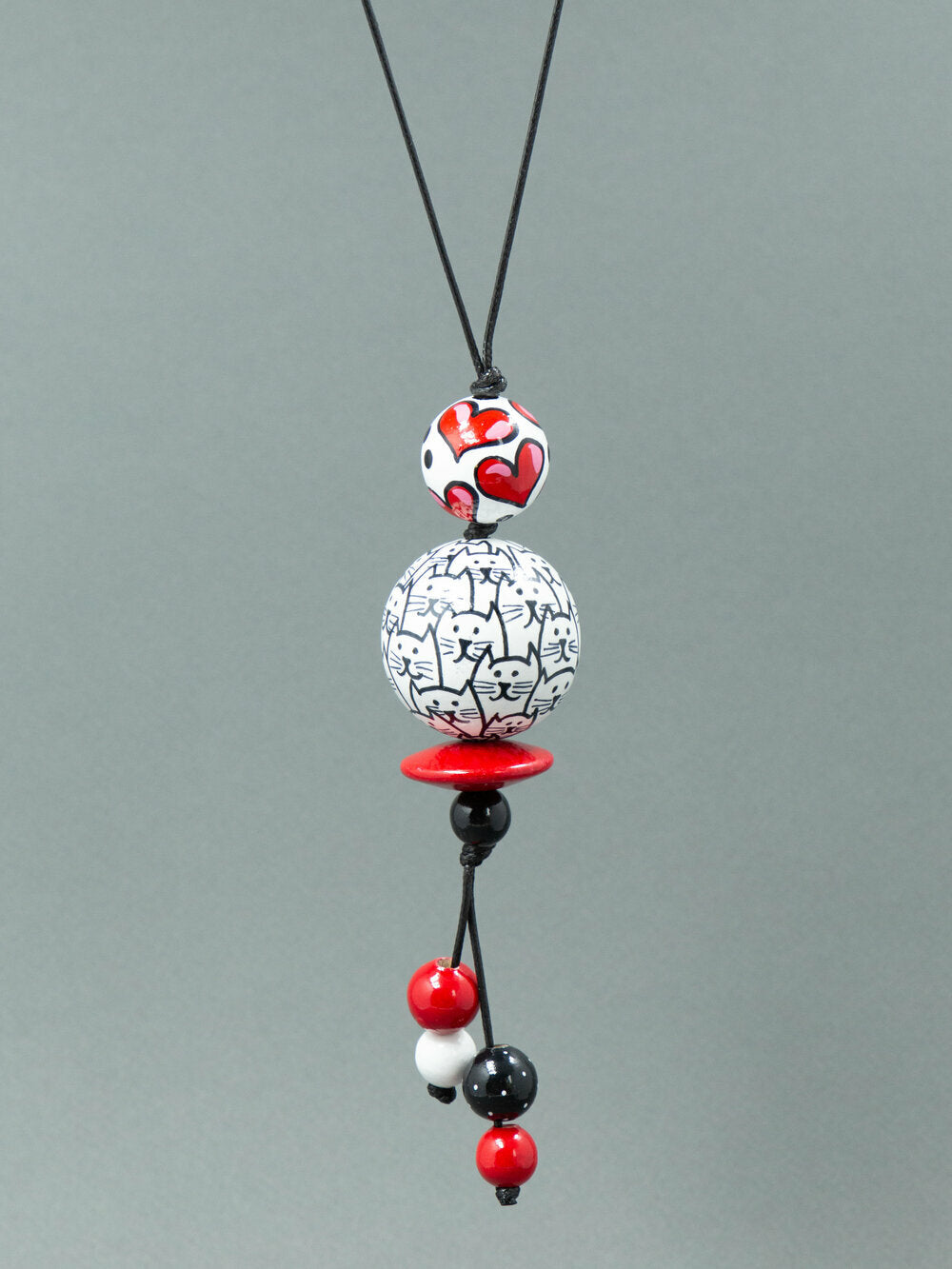 Cats Beaded Pendant
