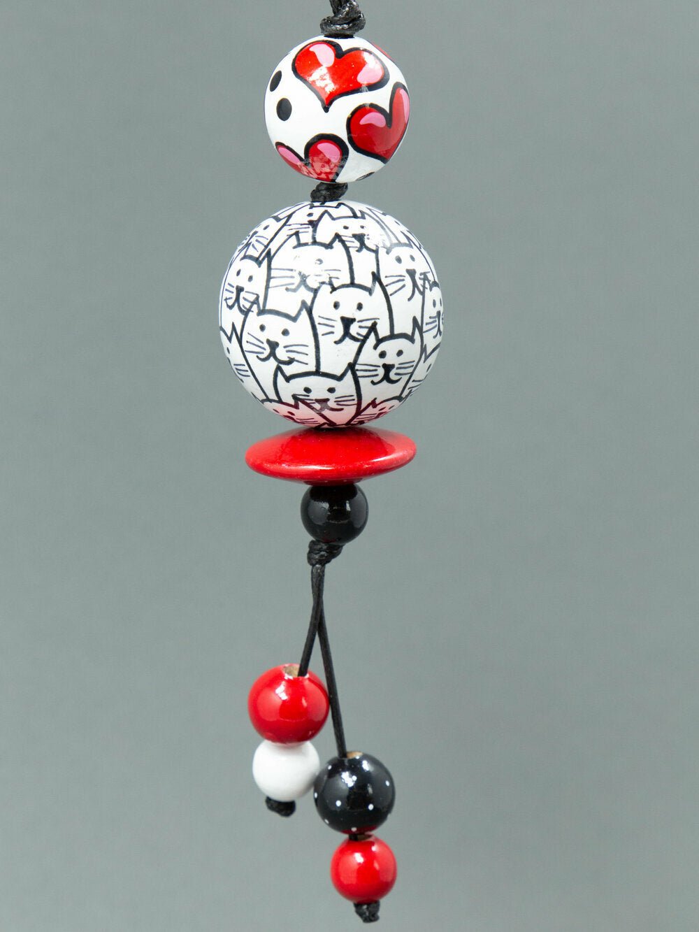 Cats Beaded Pendant