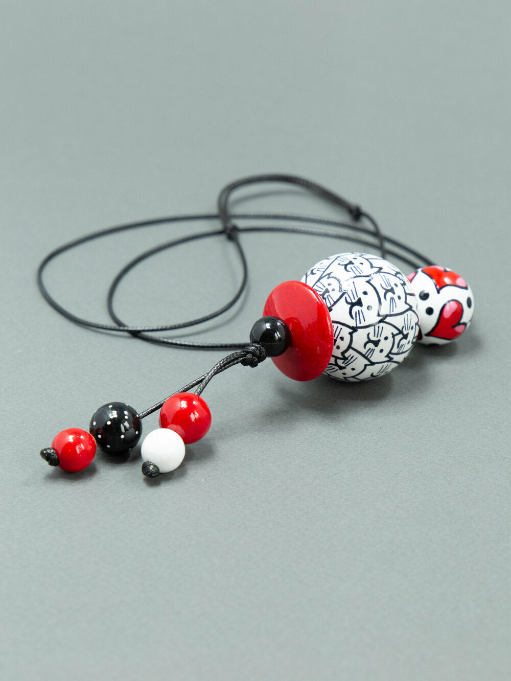 Cats Beaded Pendant