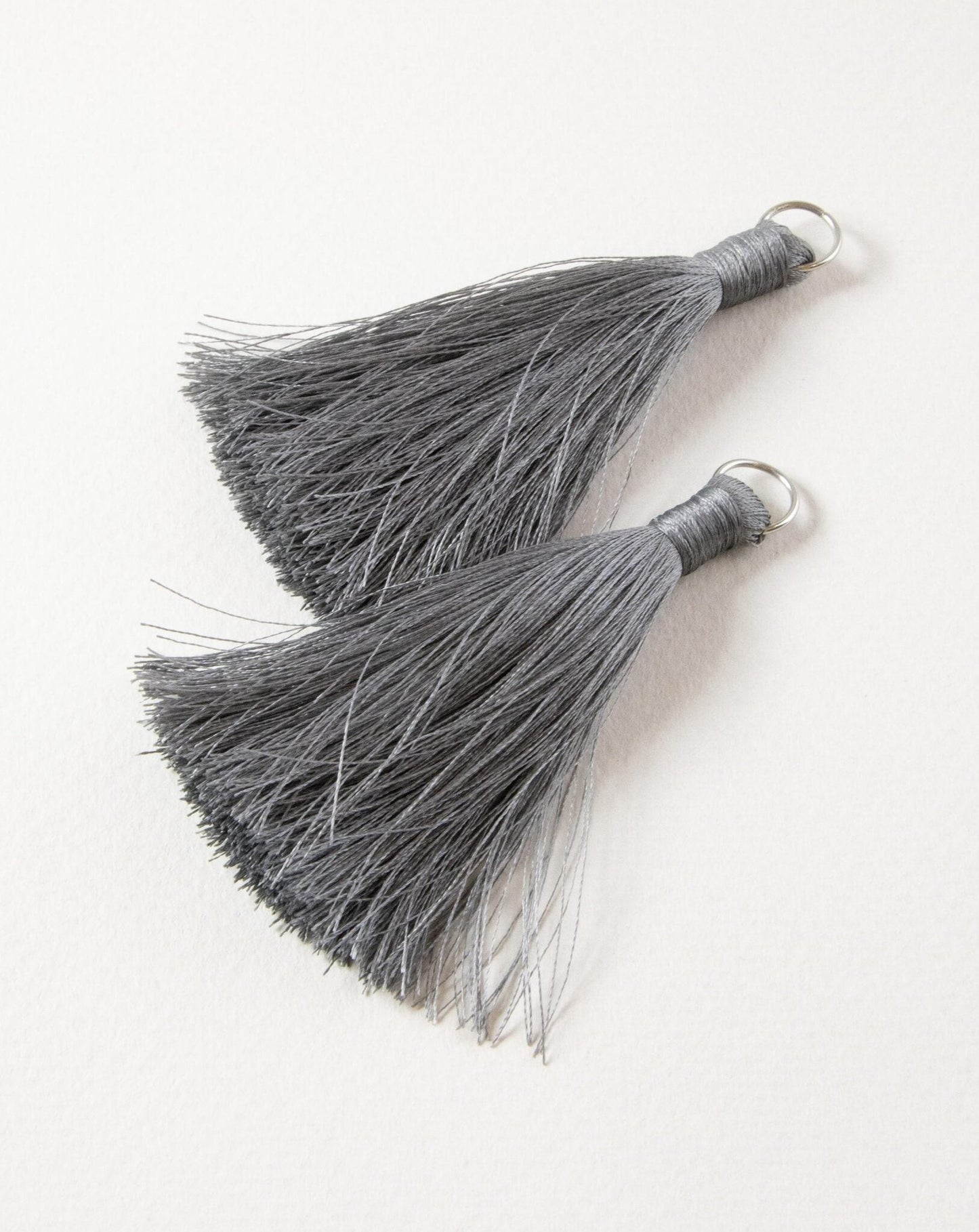 Dark Grey Silk Tassel