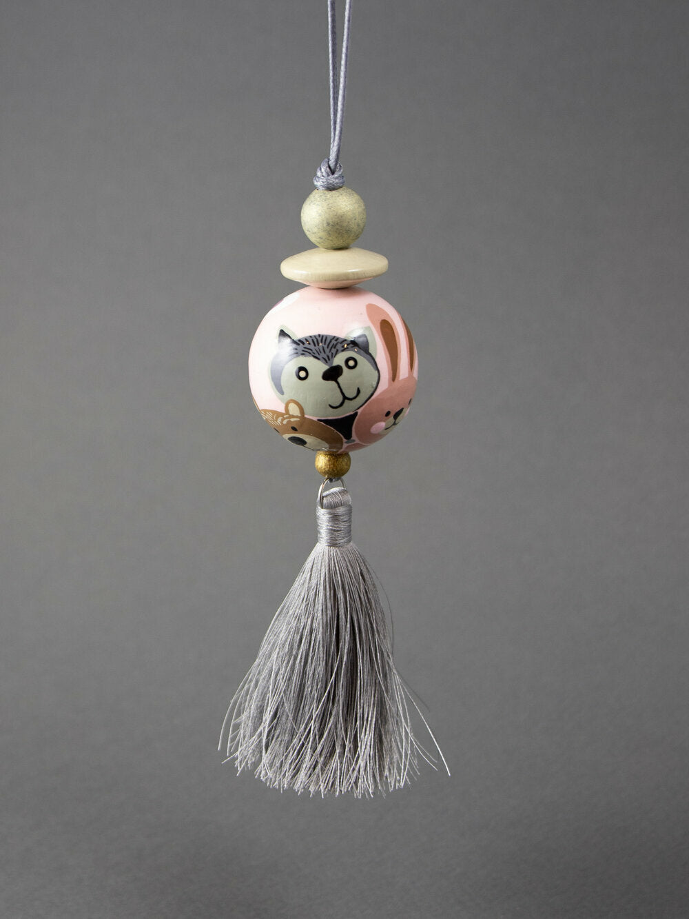 Funny Animals Beaded Pendant