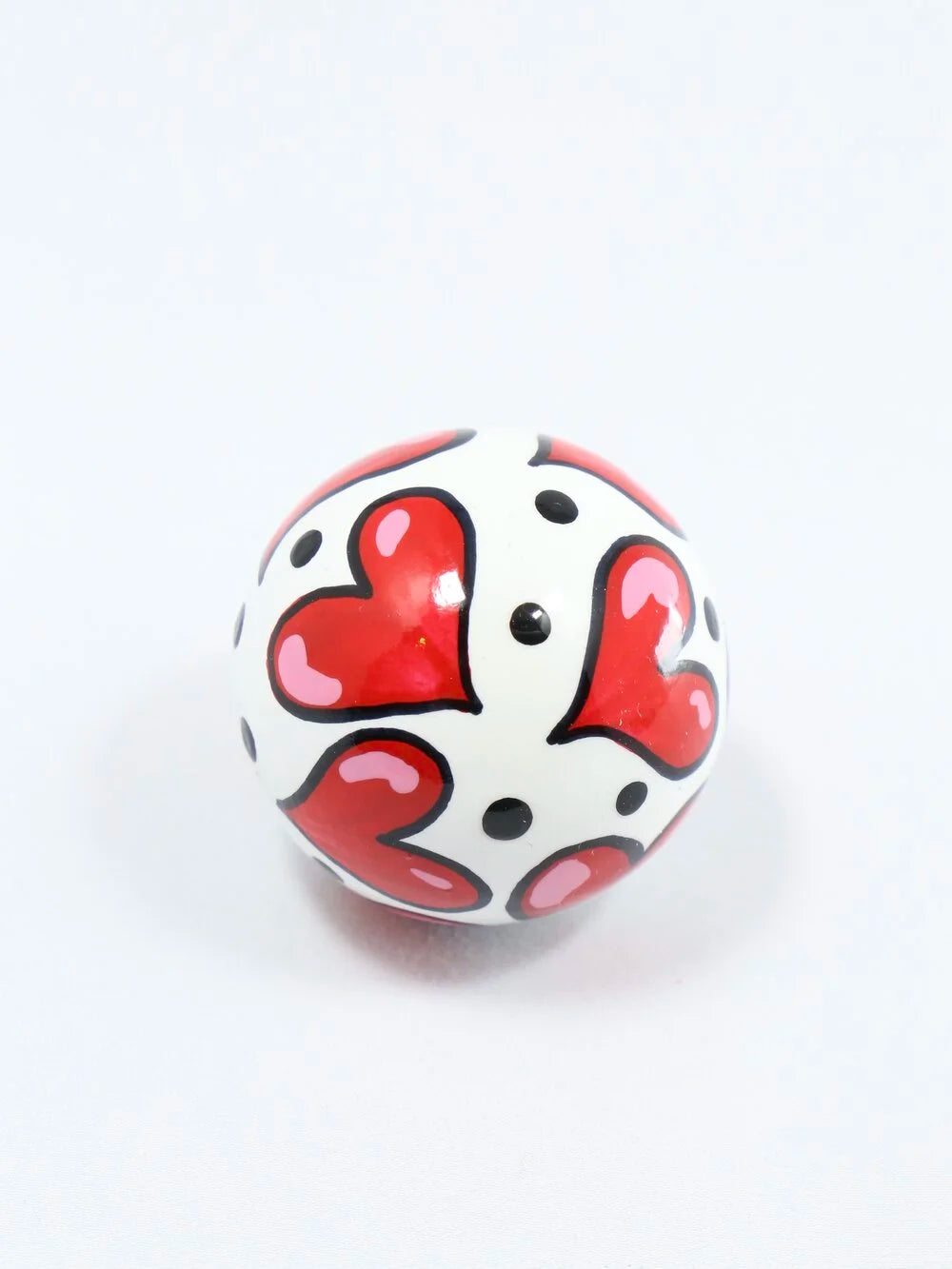 Hearts Wooden Bead