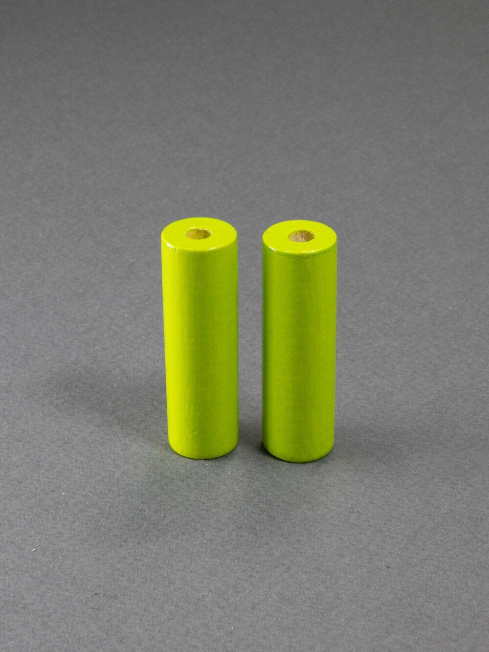 Light Green Cylinder Wooden Bead