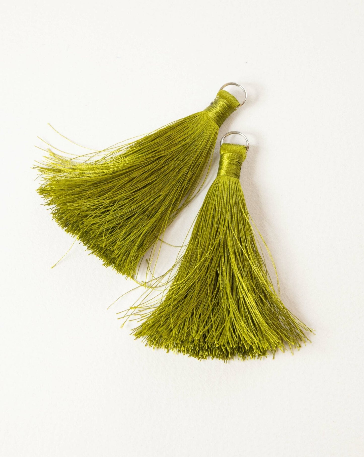 Olive Green Silk Tassel