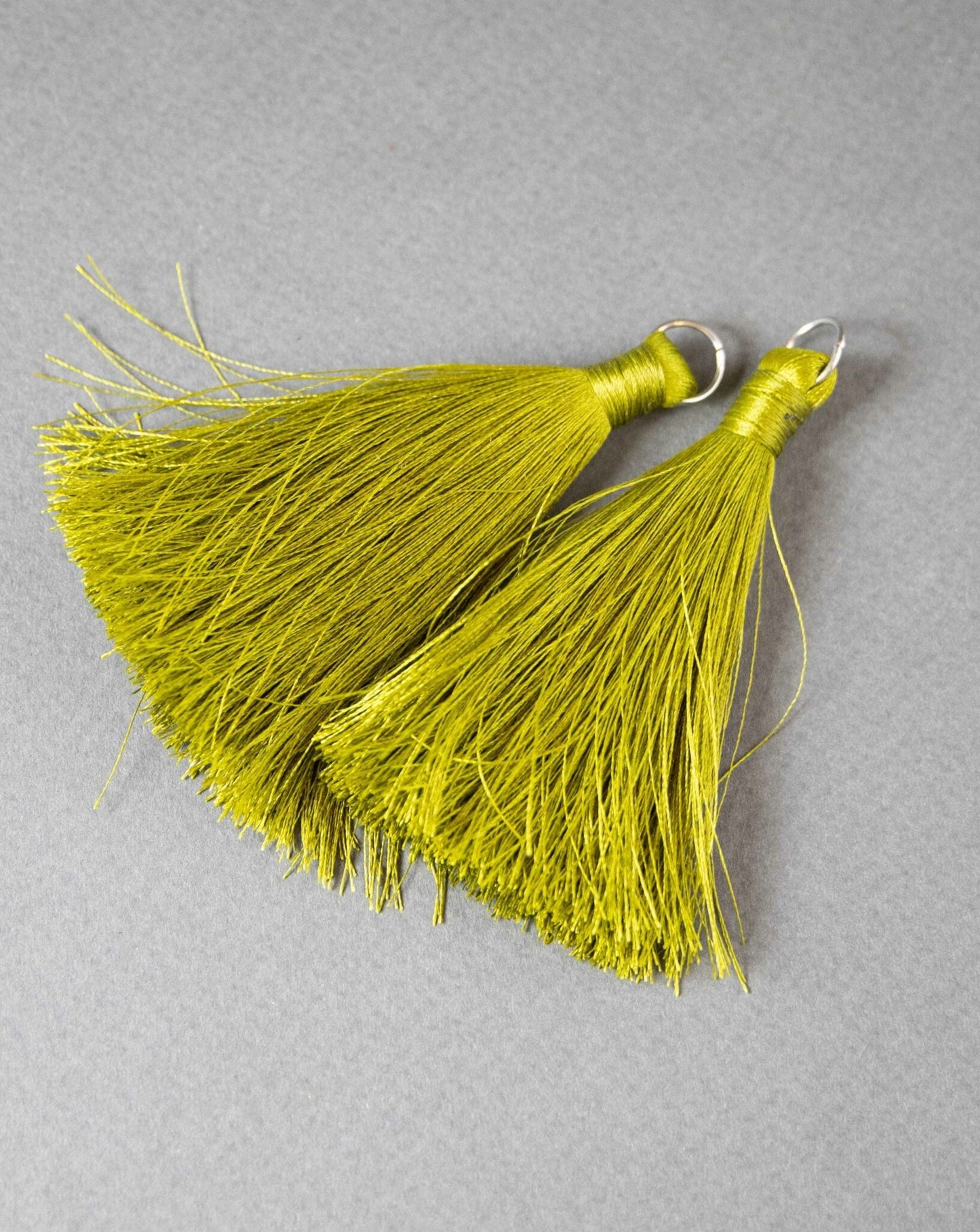 Olive Green Silk Tassel