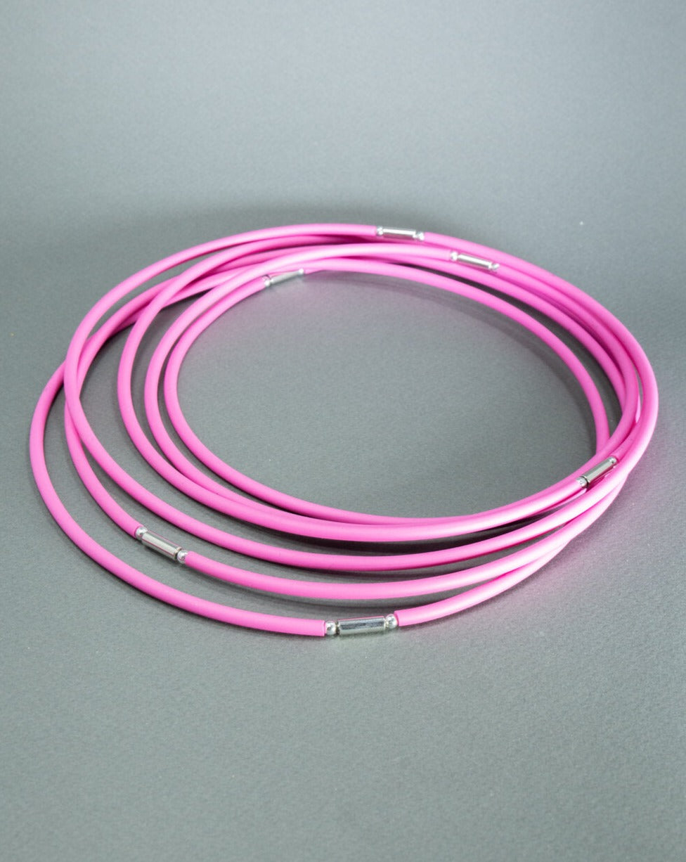 Pink Caoutchouc Collar