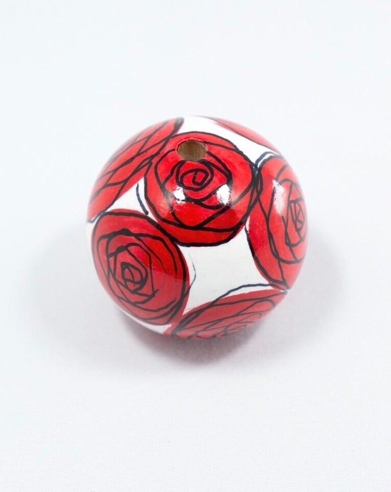 Roses Wooden Bead