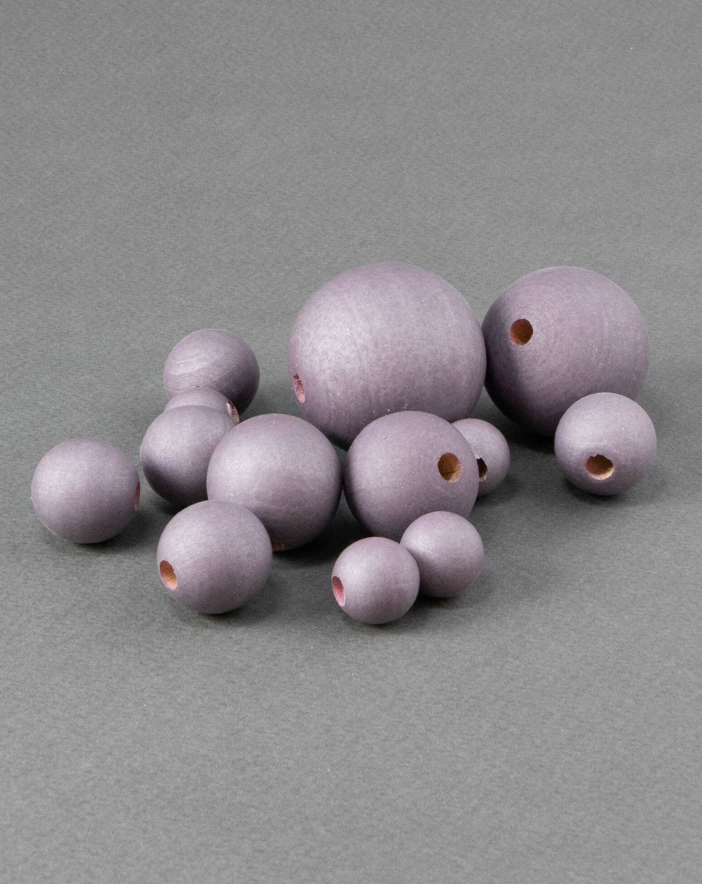 Steel Violet Wooden Bead