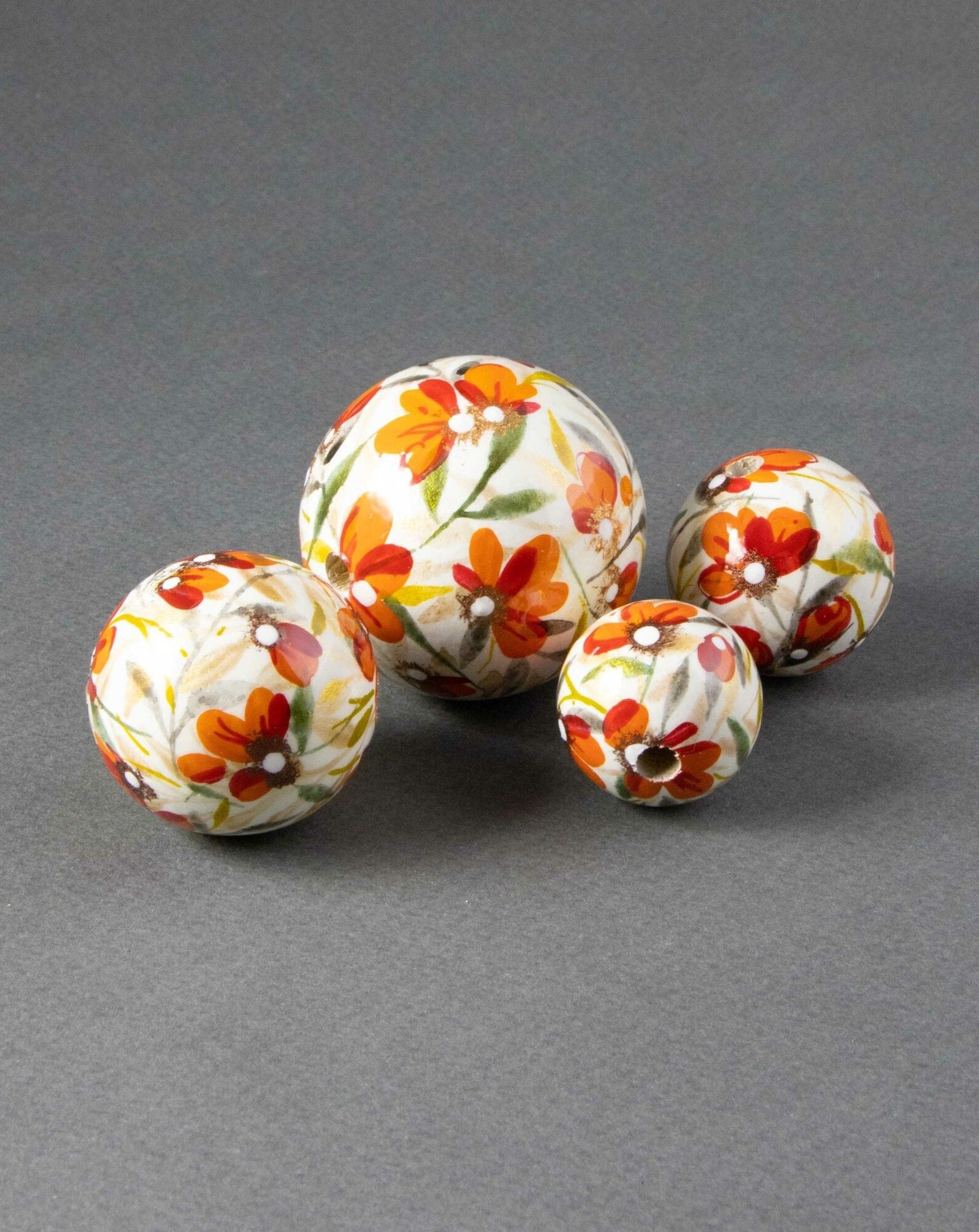 20mm Natural Wood Flower Beads, Dyed Mixed Color Floral Wooden Bead Mix,  Spring Flower, Festive and Fun Flower Jewelry Beads, 2mm Hole