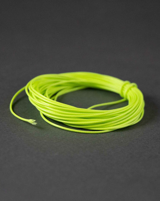 Waxed Polyester Cord in Neon Light Green