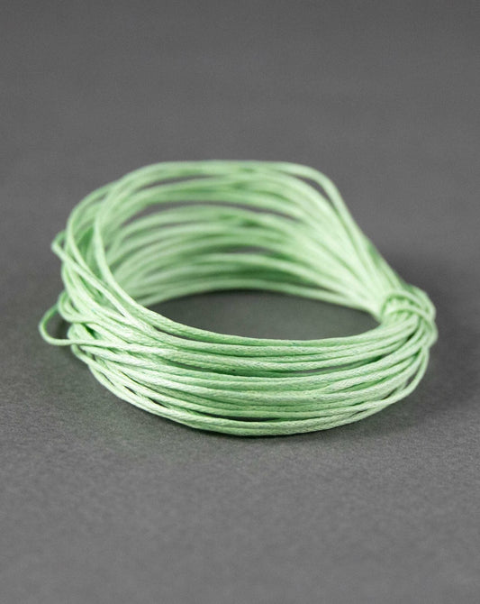Waxed Cotton Cord in Light Mint