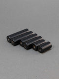 Black Cylinder Wooden Bead