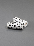 Black Cylinder Wooden Bead 15