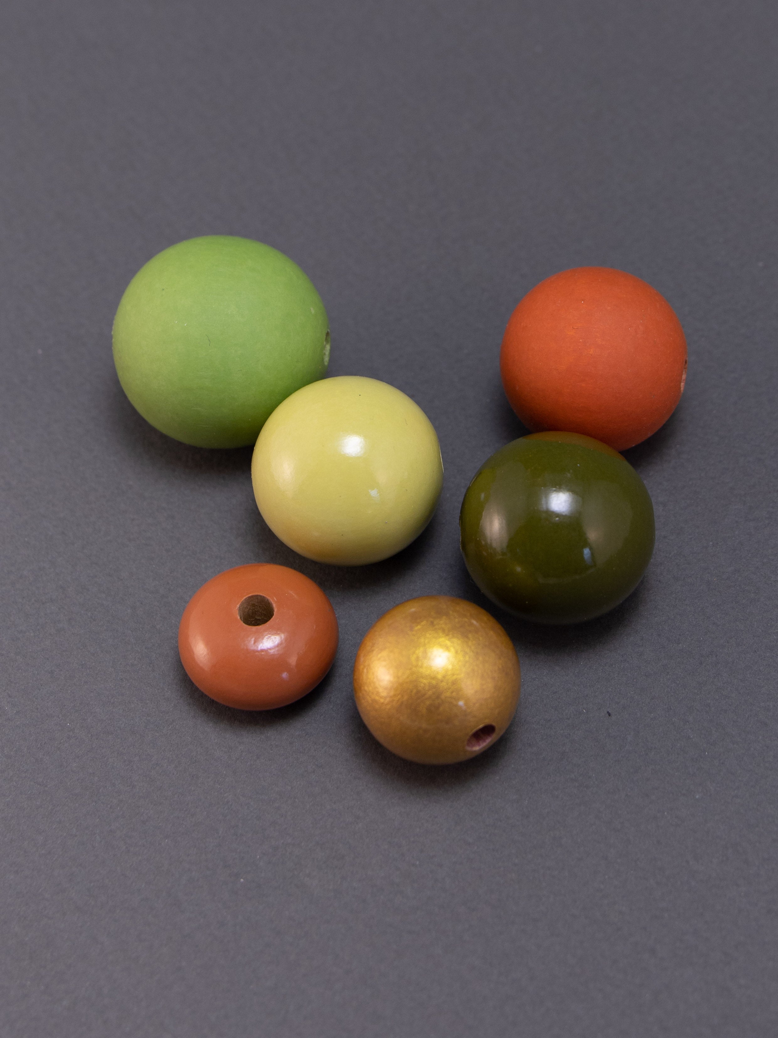 Brown Rapsody Wooden Beads Set