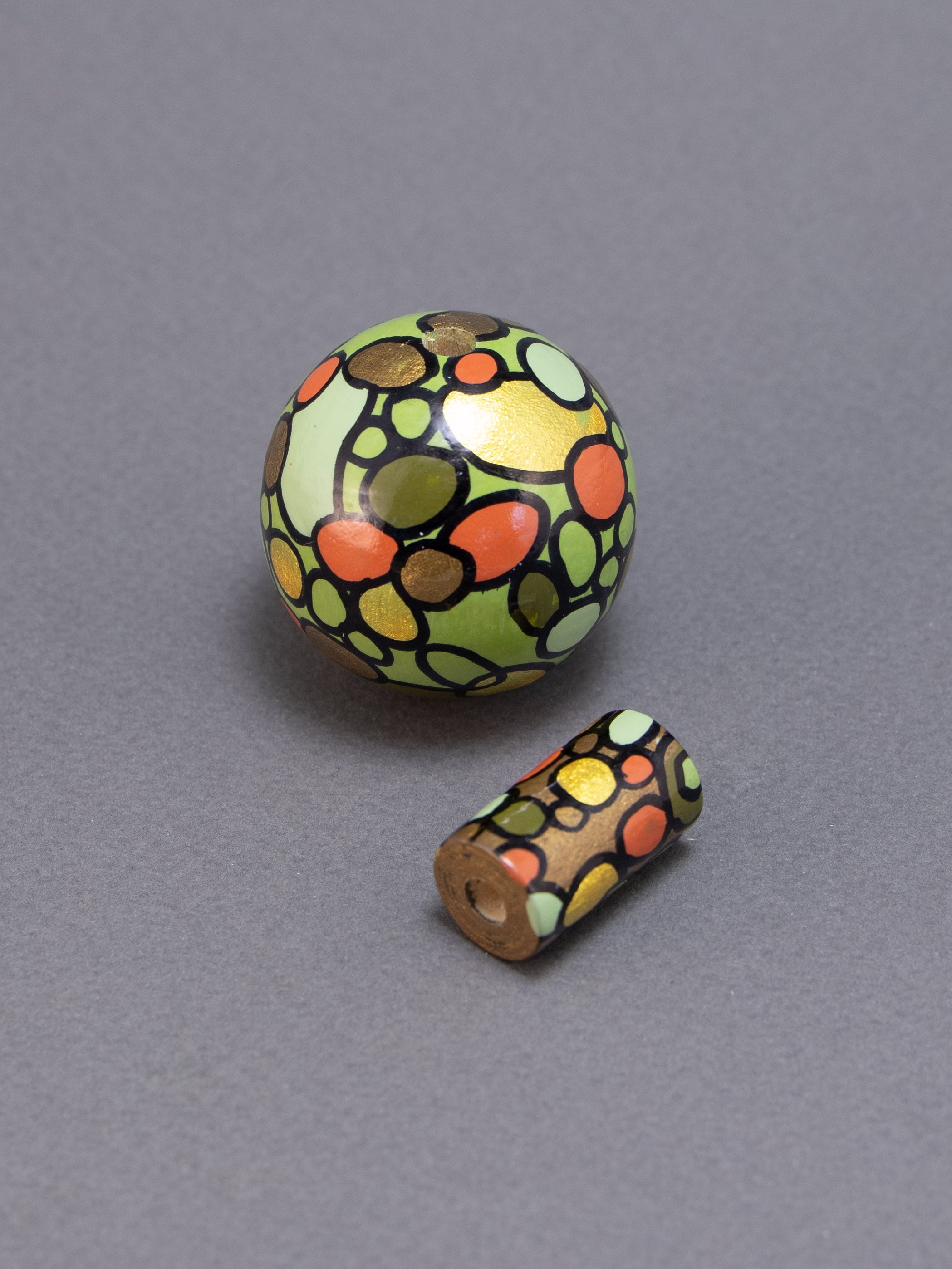 Brown Rapsody Wooden Beads Set