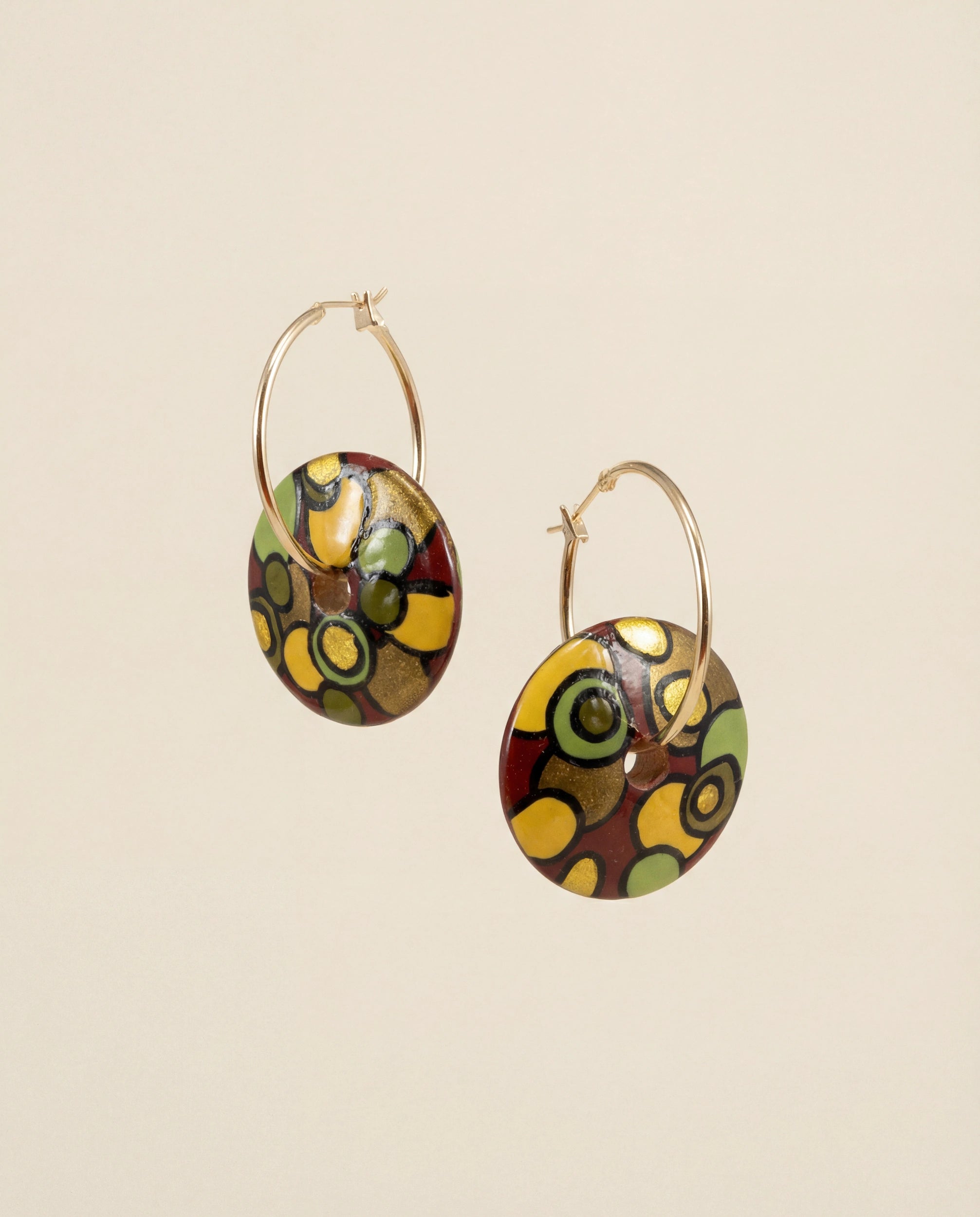 Brown Rapsody Wooden Earrings