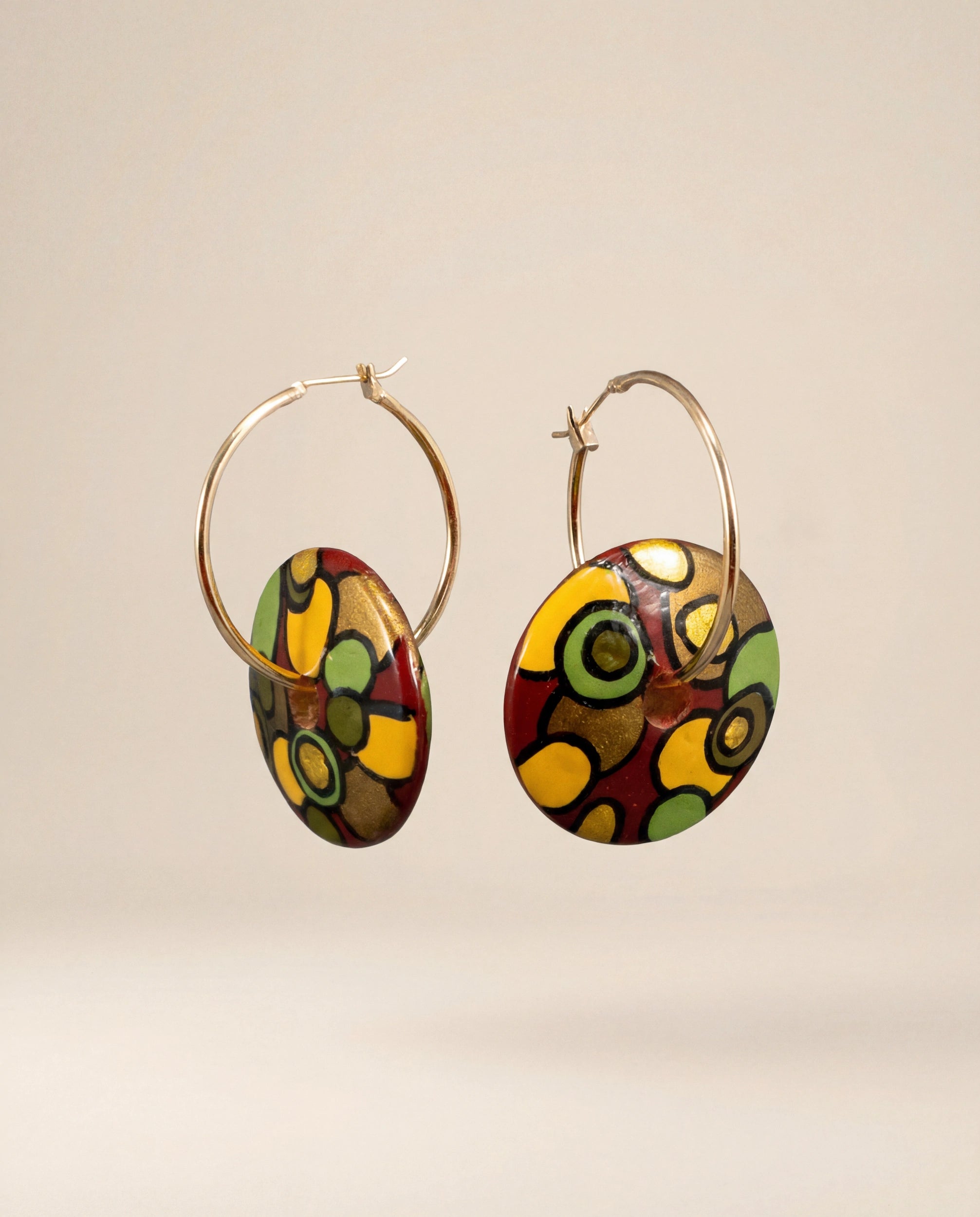 Brown Rapsody Wooden Earrings