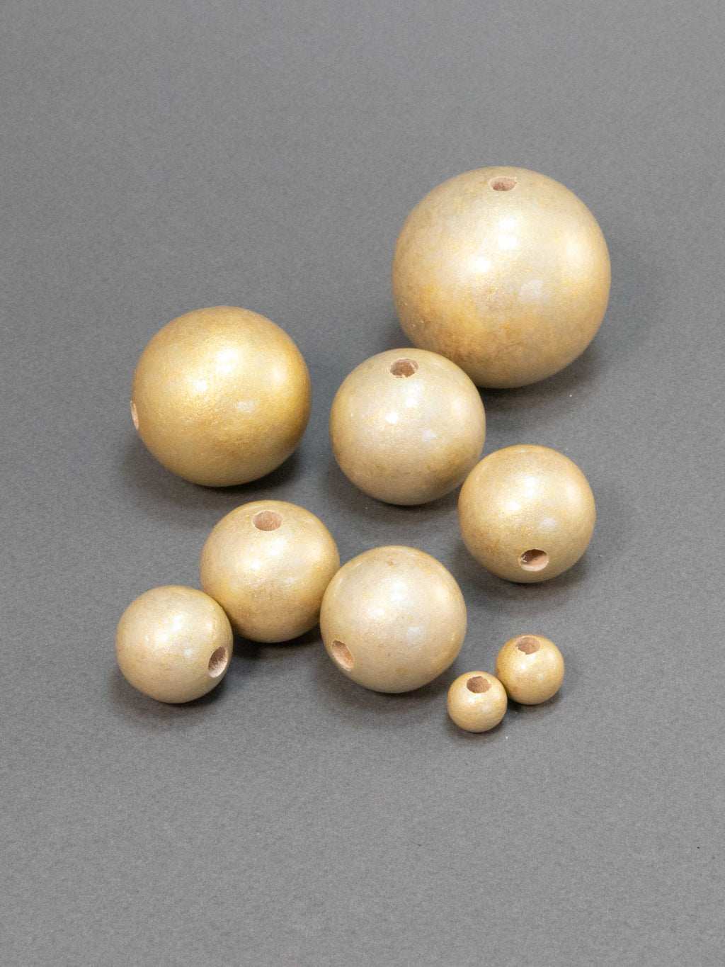 Champagne Wooden Bead