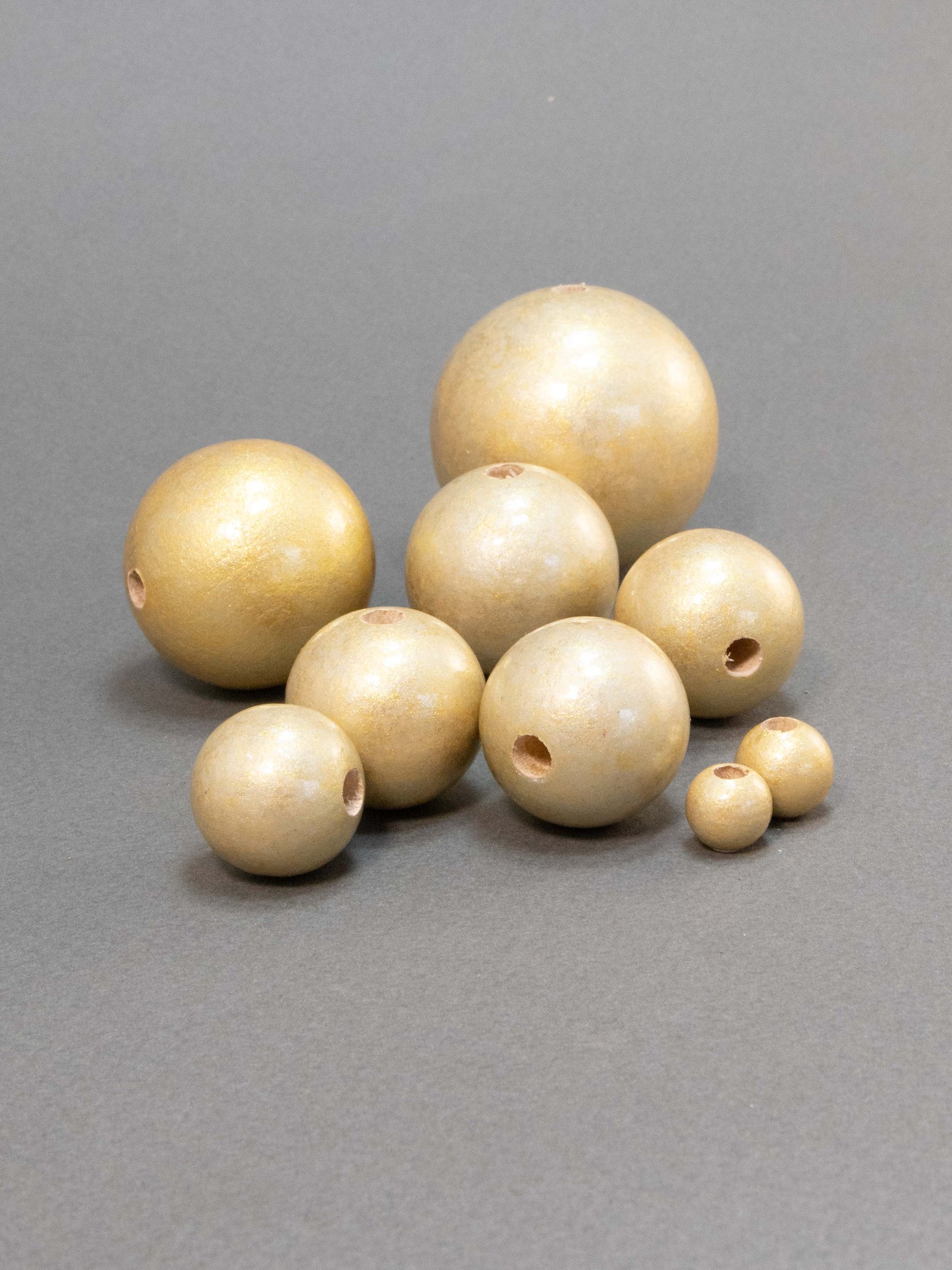 Champagne Wooden Bead