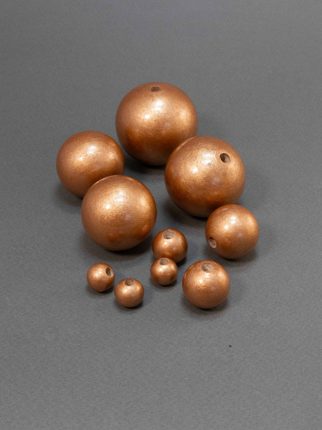 Copper Wooden Bead
