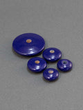 Dark Violet Flat Wooden Bead