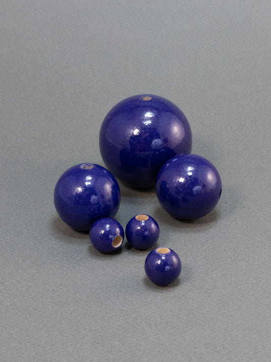Dark Violet Wooden Bead
