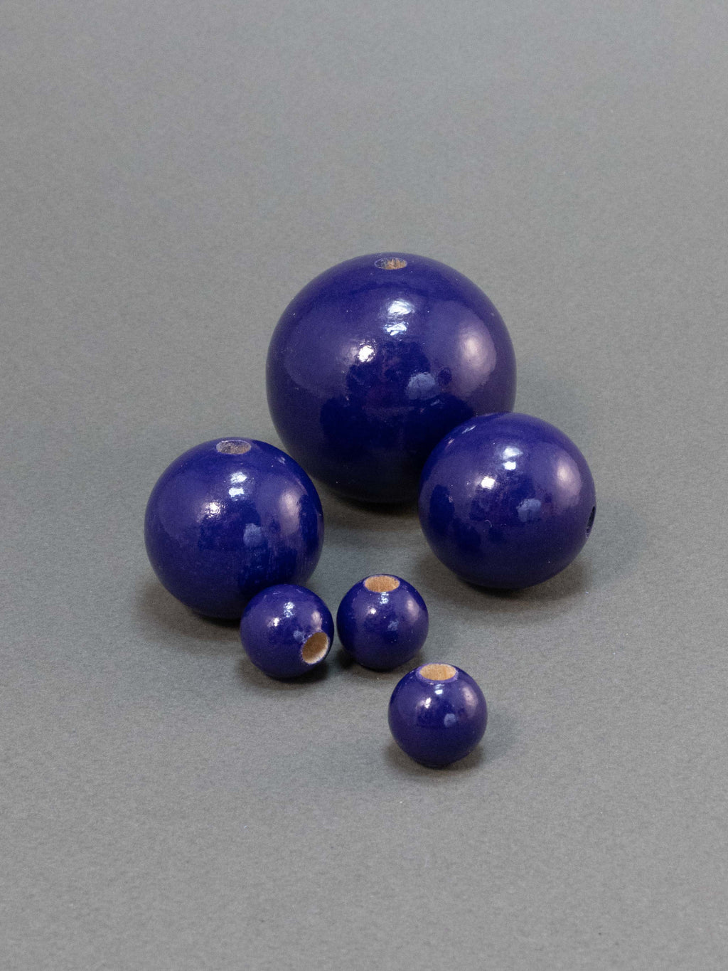 Dark Violet Wooden Bead