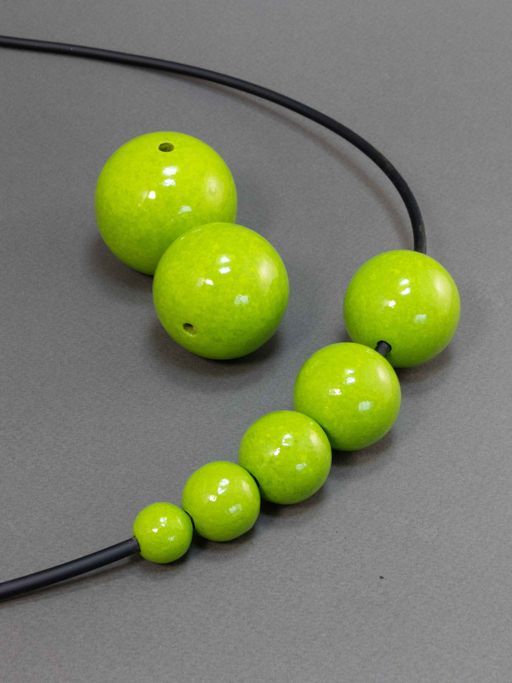 Grass Green Wooden Bead