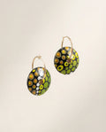 Green Magic Wooden Earrings 2