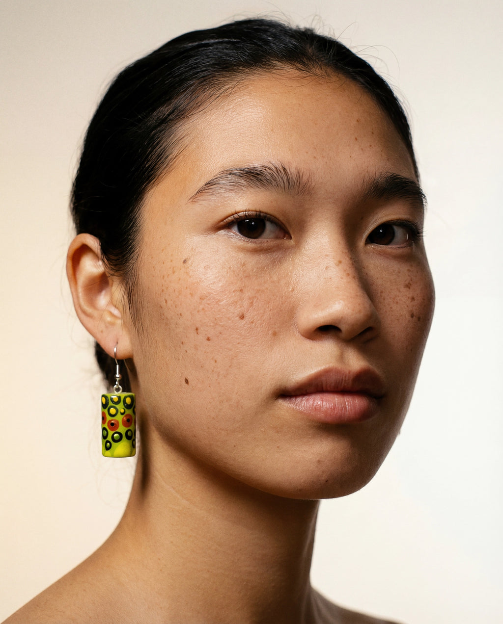 Green Magic Wooden Earrings