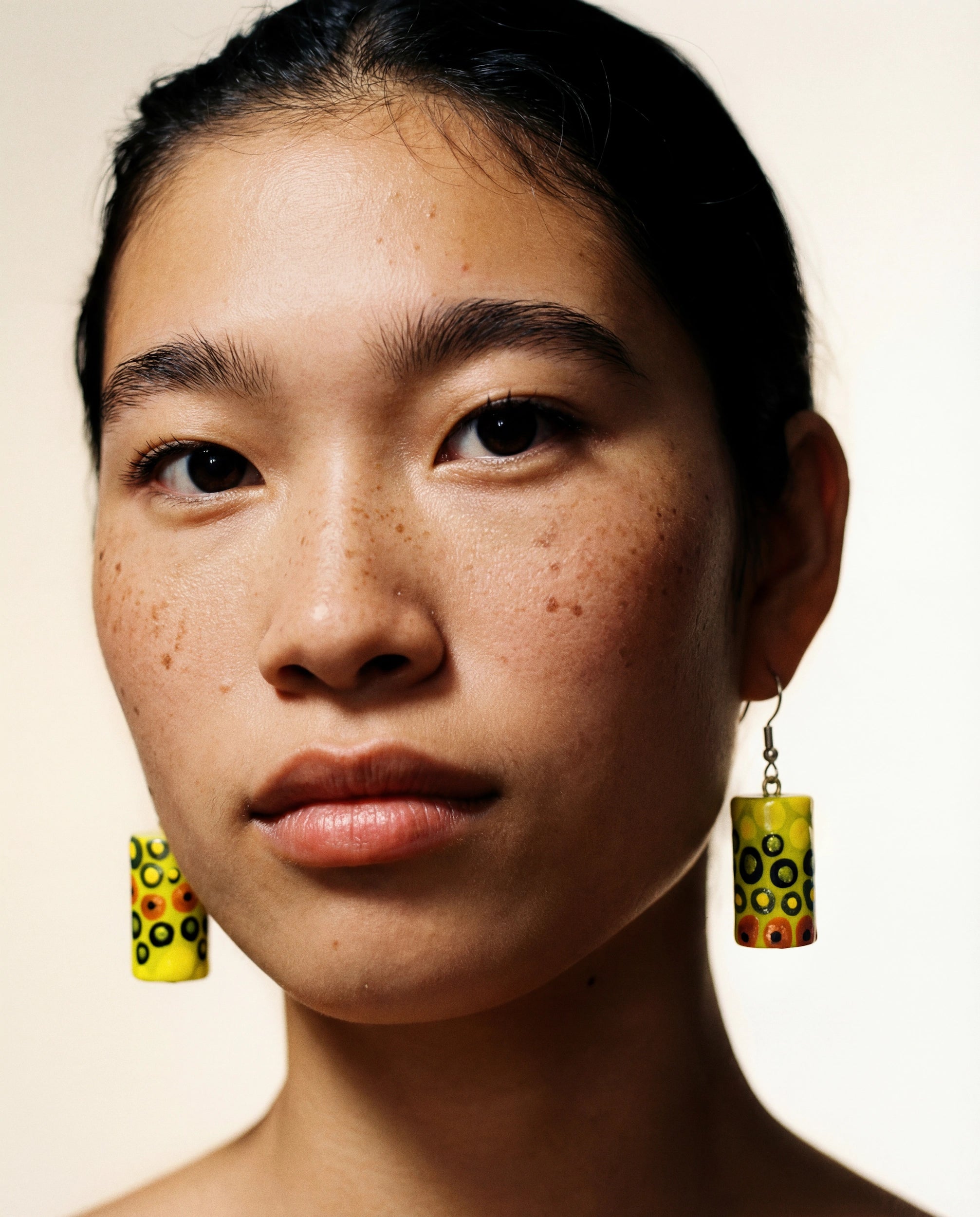 Green Magic Wooden Earrings