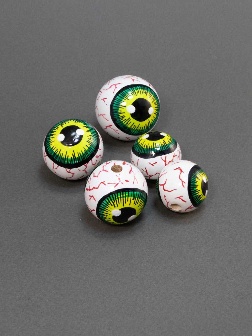 Halloween Eye Wooden Bead