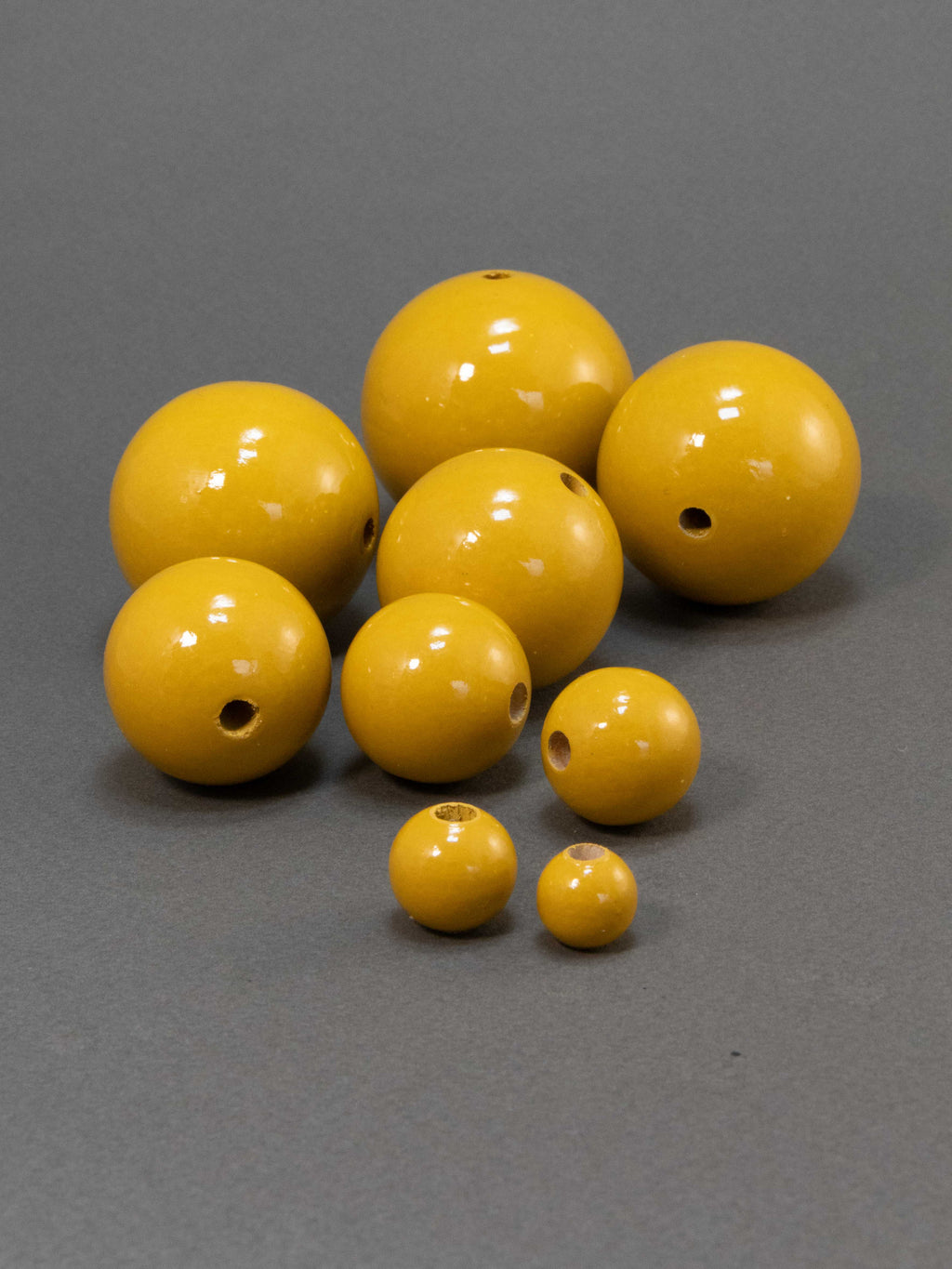 Honey Yellow Wooden Bead