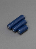 Indigo Cylinder Wooden Bead