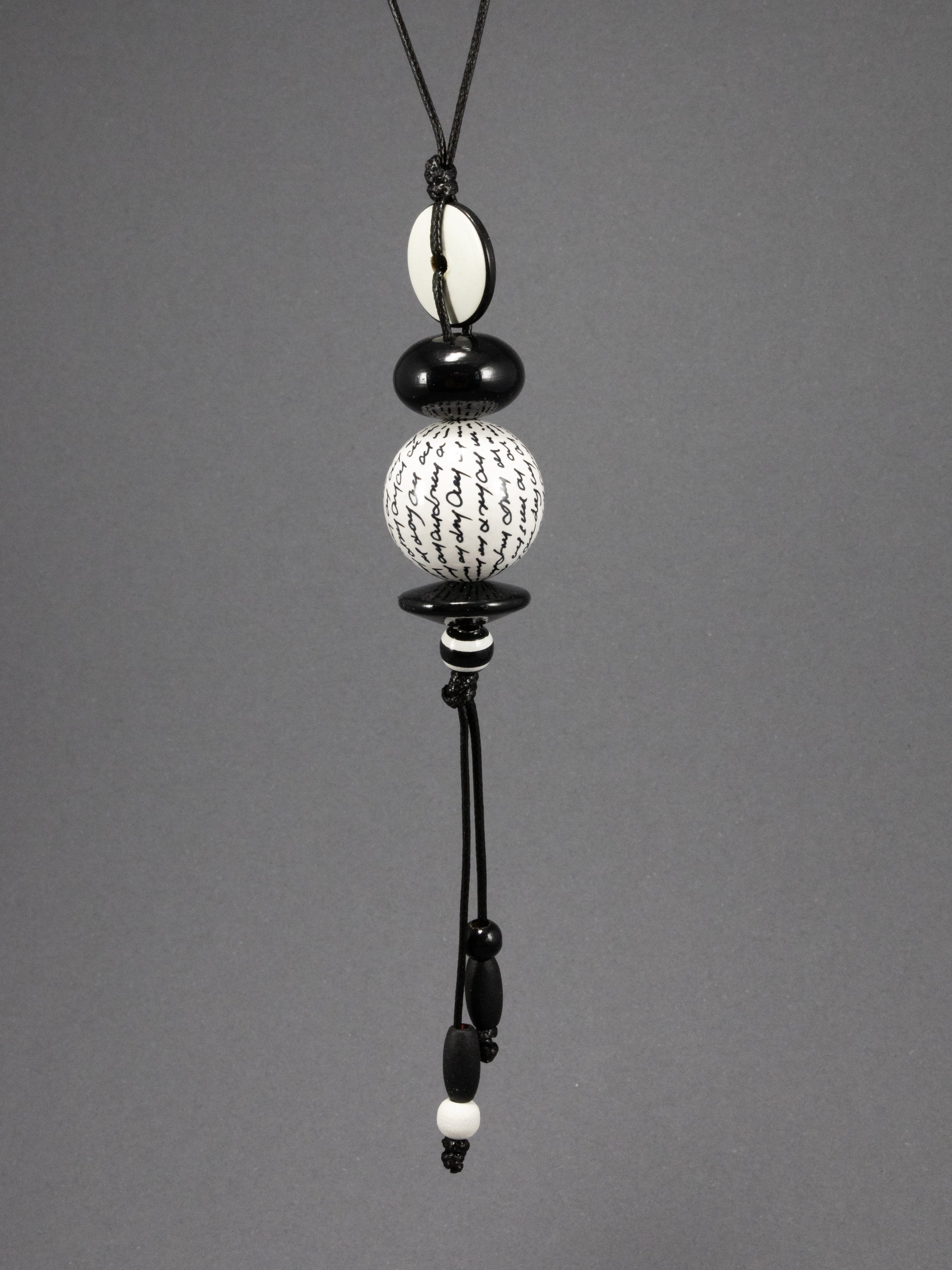 Letters Beaded Pendant 2