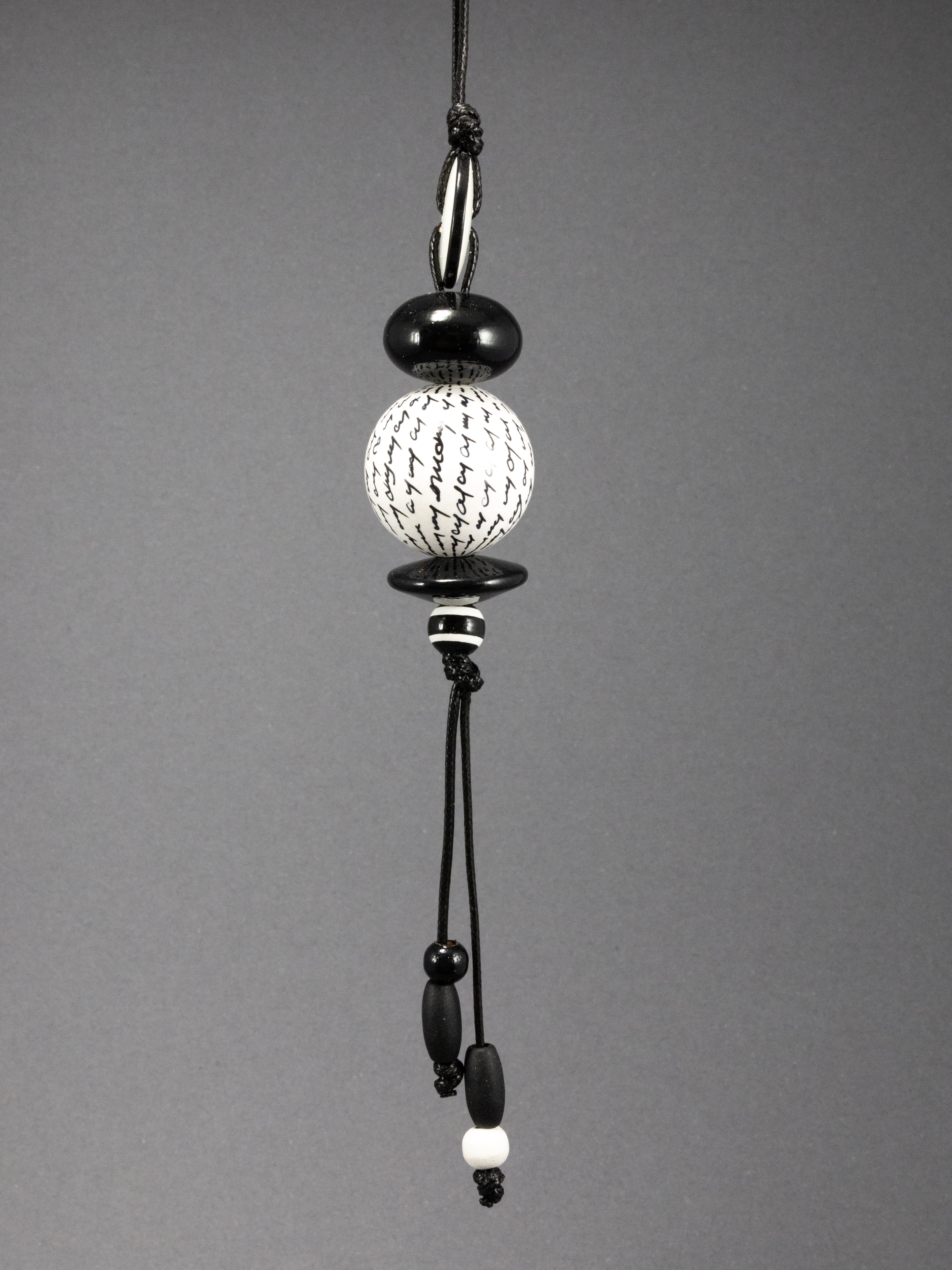 Letters Beaded Pendant 2