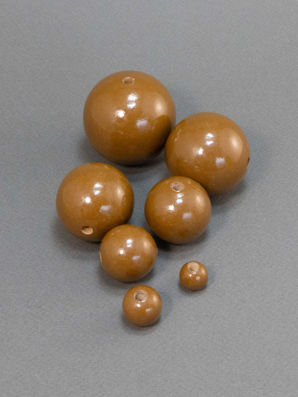 Light Brown Wooden Bead