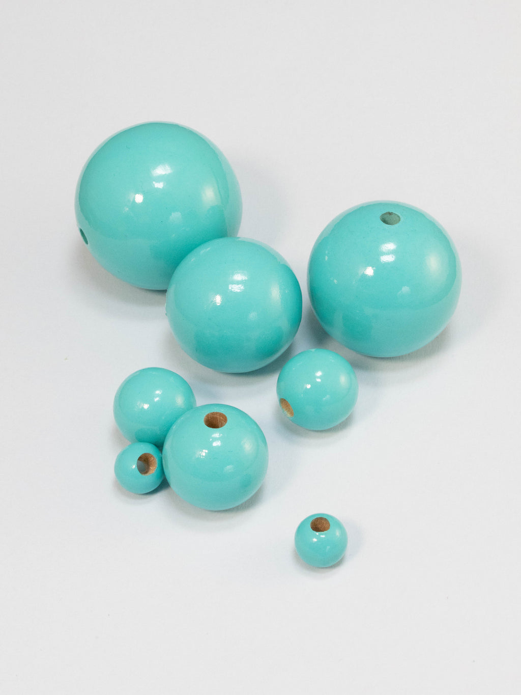 Light Turquoise Wooden Bead
