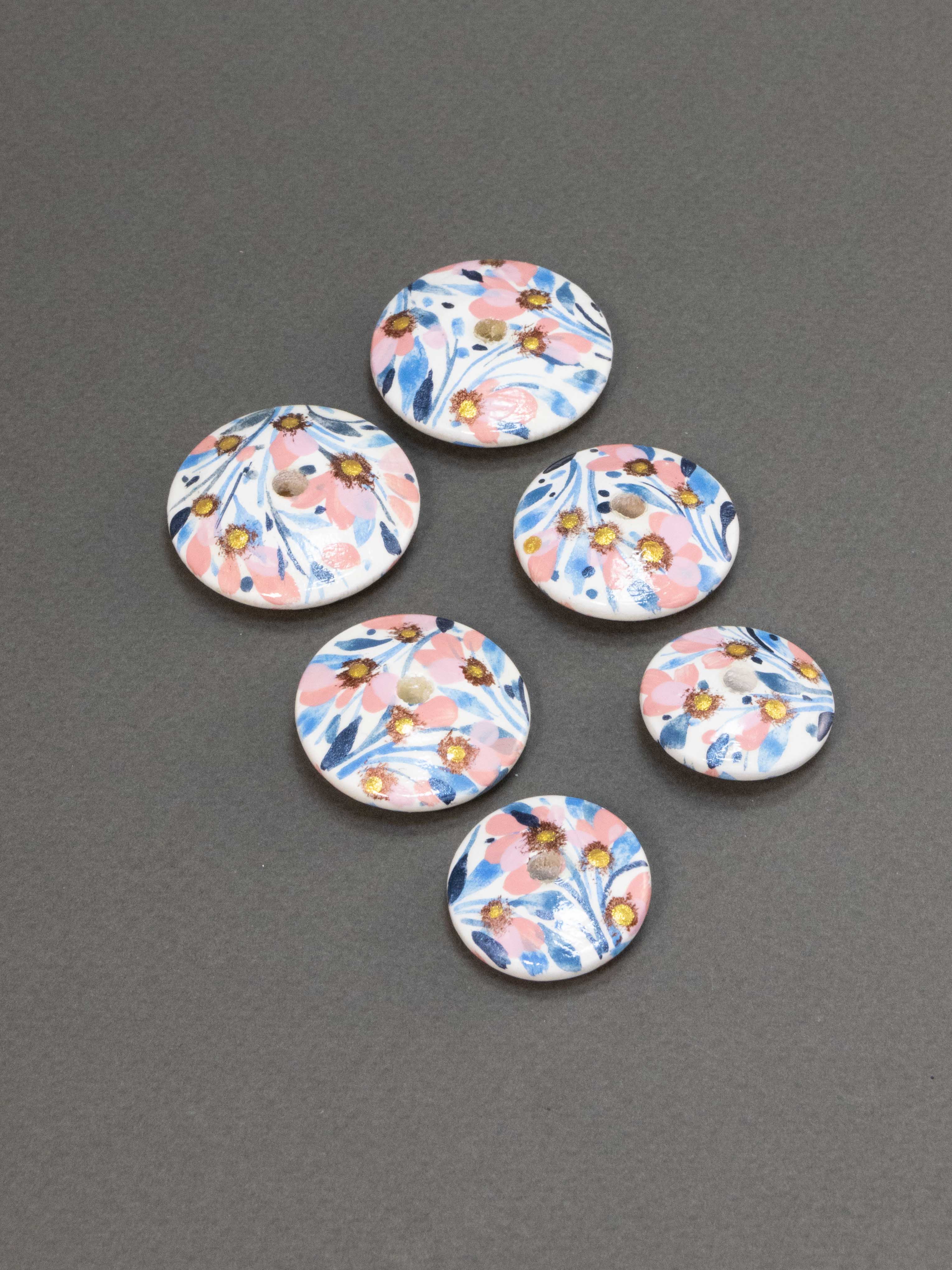 Maia Flat Wooden Bead