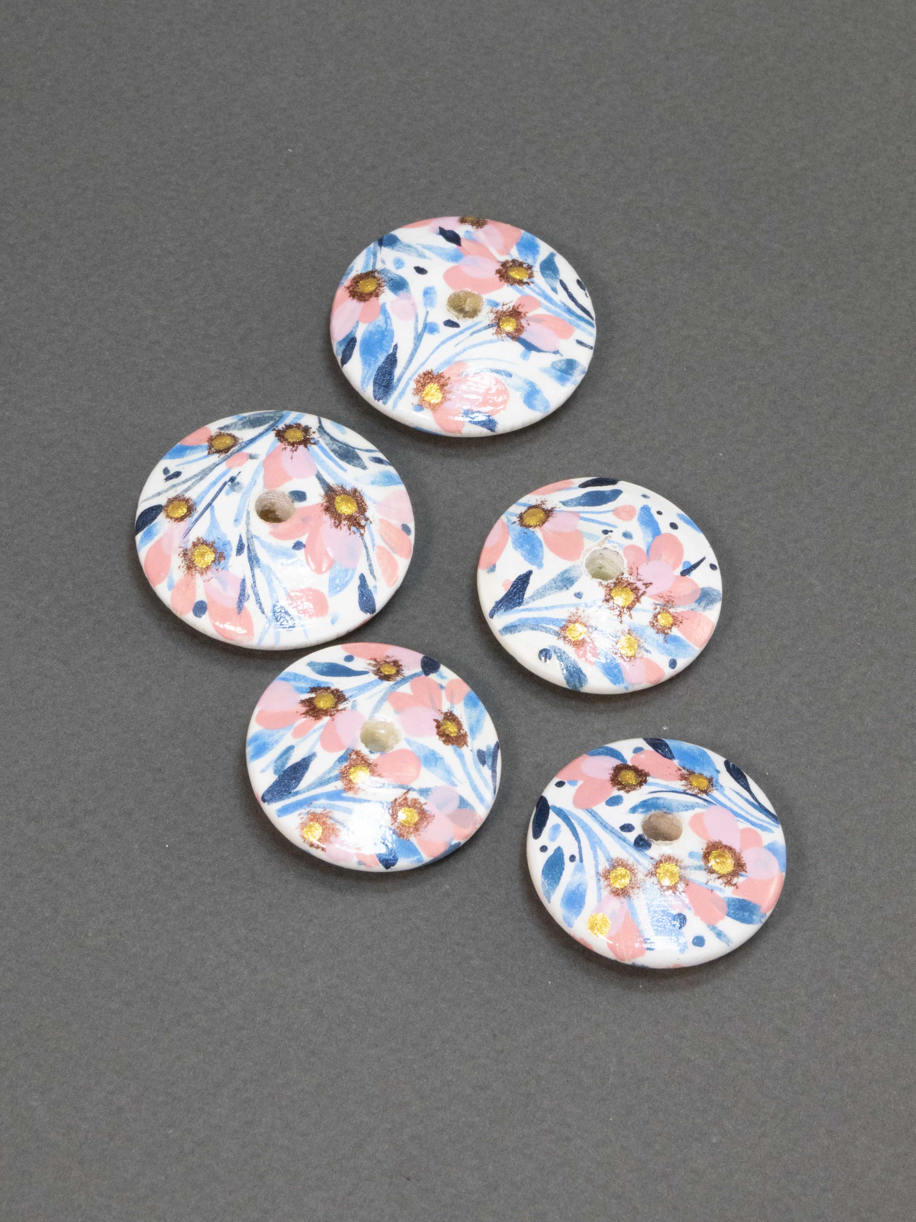 Maia Flat Wooden Bead