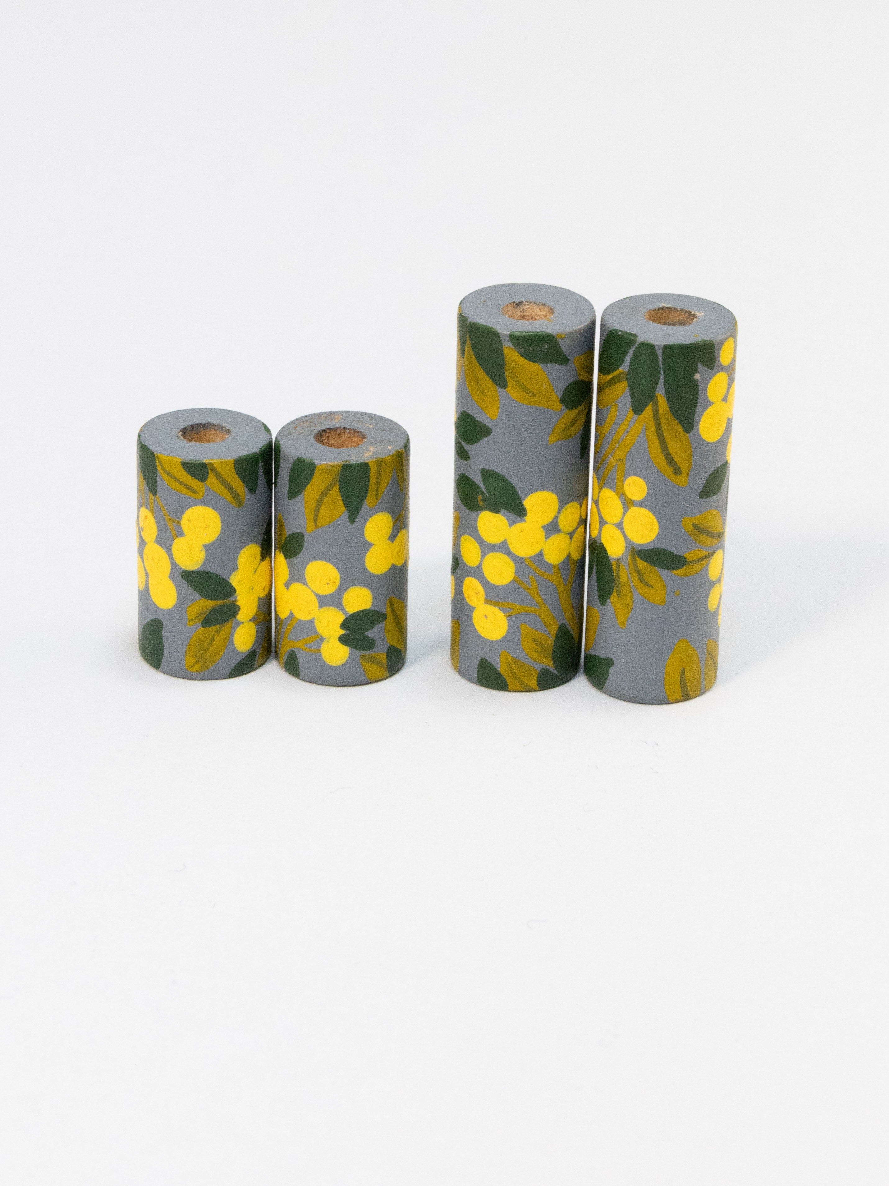 Mimosa Wooden Bead in Cylinder Shape