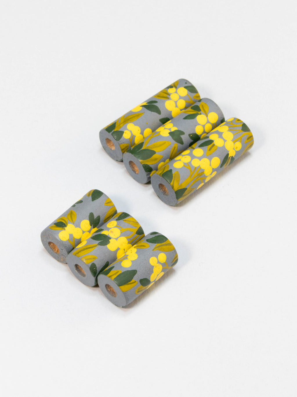 Mimosa Wooden Bead in Cylinder Shape