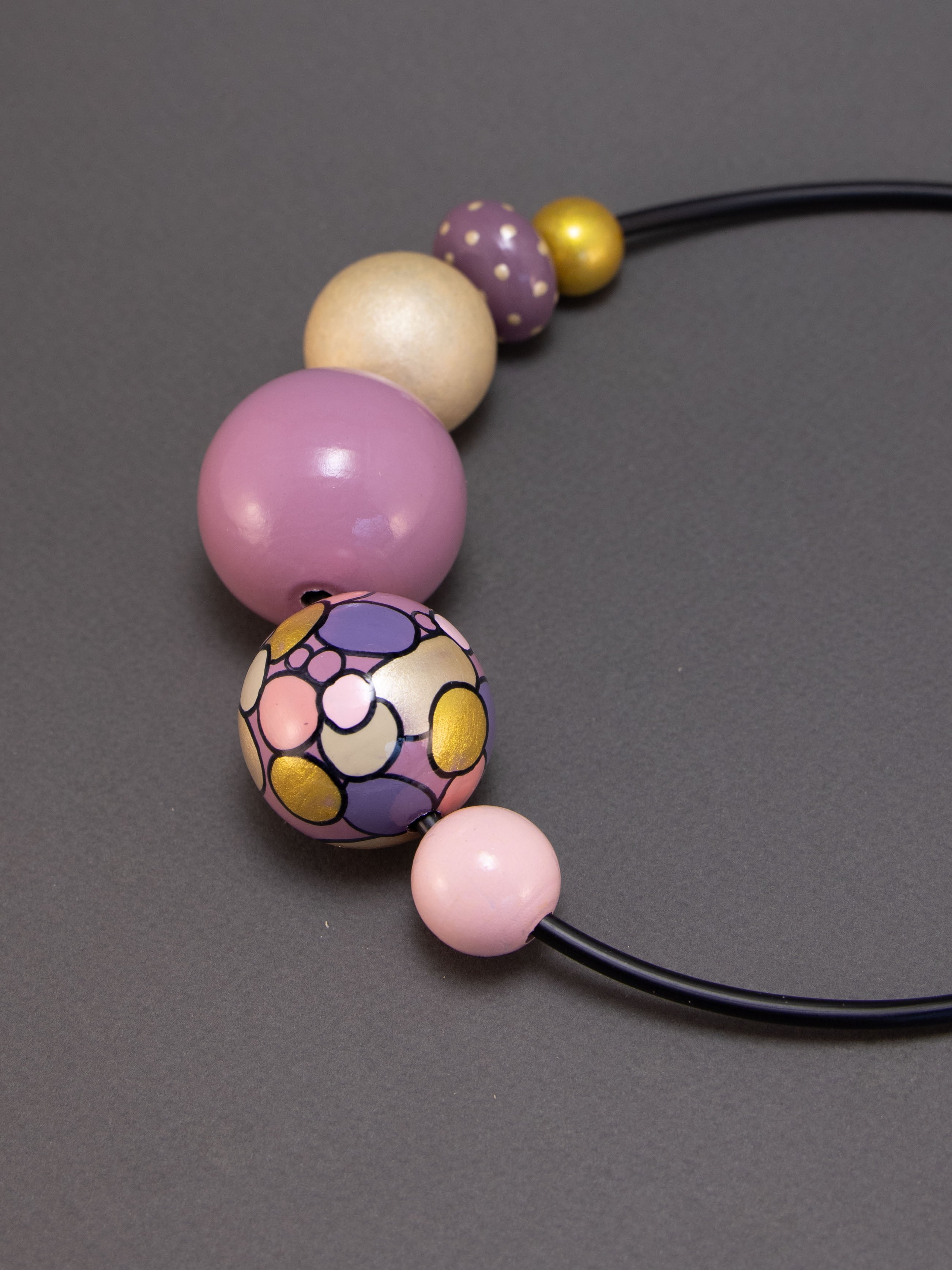 Pink Rapsody Wooden Beads Set