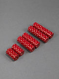Red Cylinder Wooden Bead 2