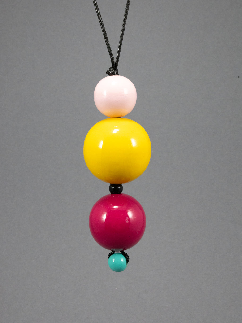 Shades of Summer Wooden Bead Pendant